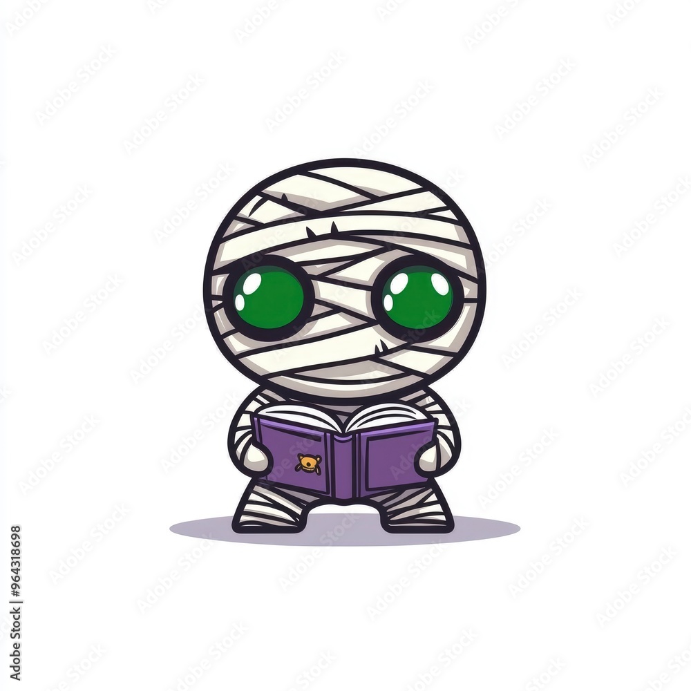 Cute Mummy Reading a Book Cute Mummy Reading a Book