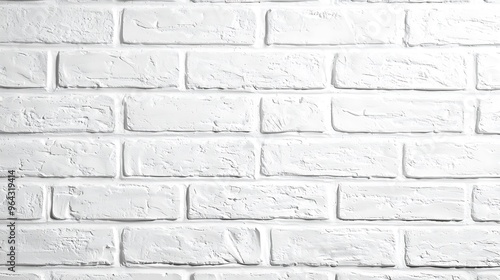 Textured White Brick Wall for Modern Aesthetic Designs