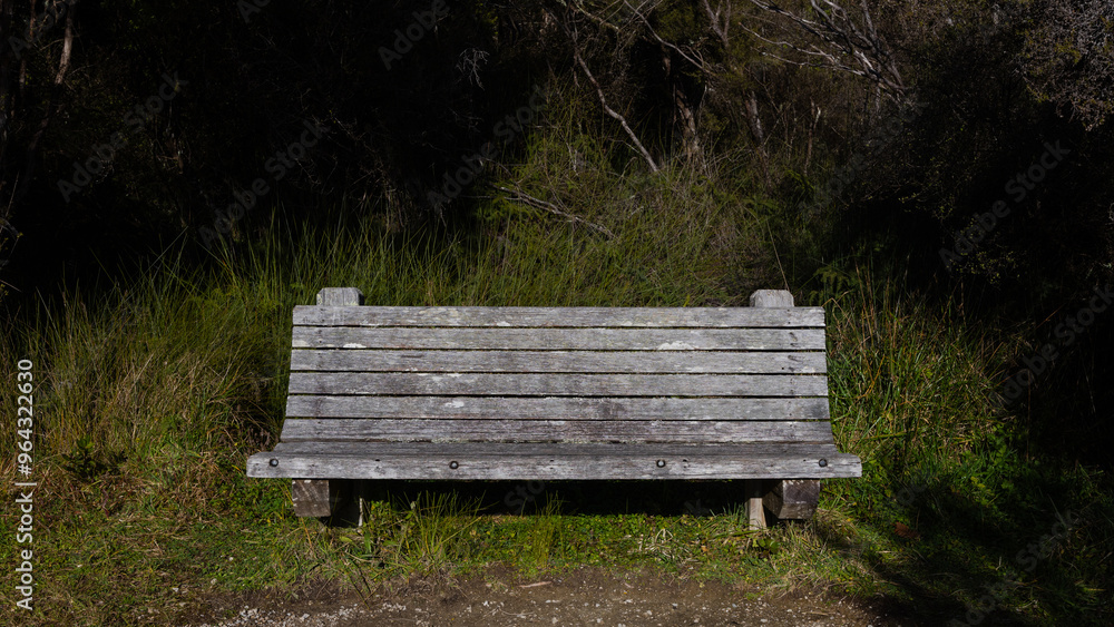 An empty bench in the park. An empty bench in the park.