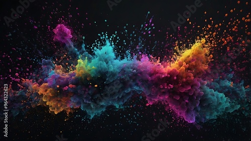 abstract background with color burst