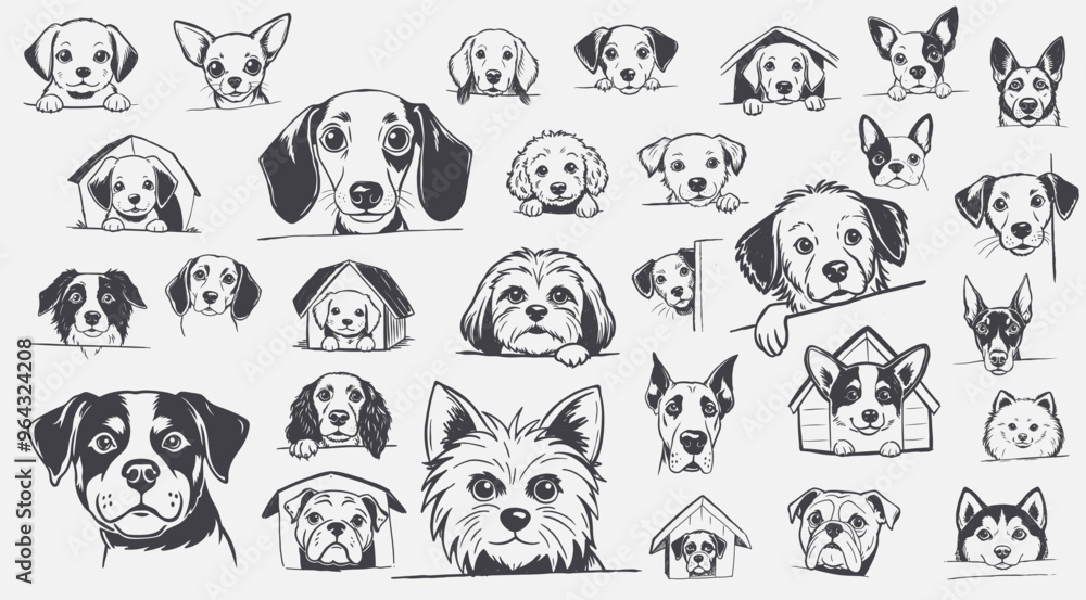 peeking dog breeds collection peeking dog breeds collection