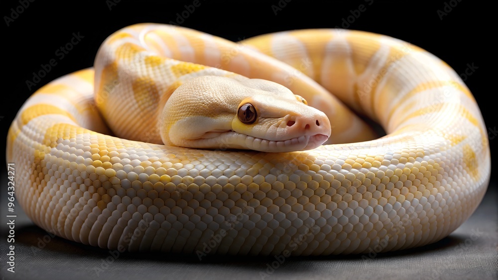 Fototapeta premium Ball python snake, Pet snake, Cute snake