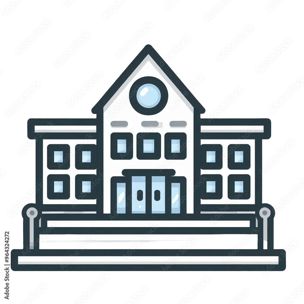 illustration of a house isolated on transparent background - Generative AI illustration of a house isolated on transparent background - Generative AI