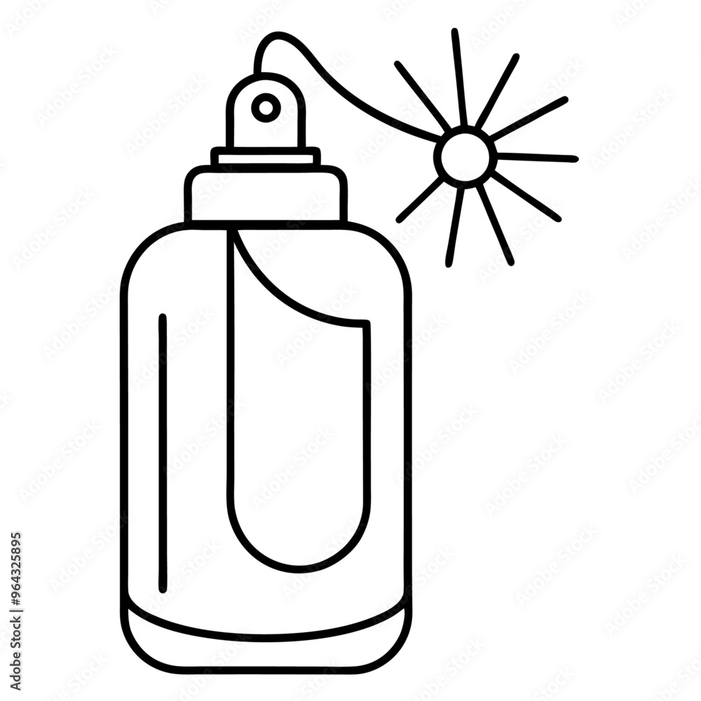 Air freshener outline coloring book page line art illustration digital drawing