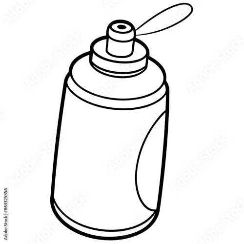 Air freshener outline coloring book page line art illustration digital drawing