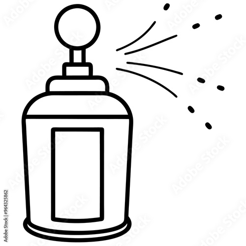 Air freshener outline coloring book page line art illustration digital drawing
