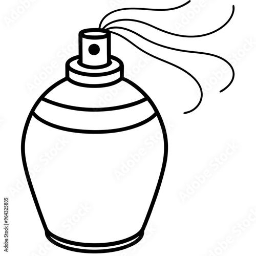 Air freshener outline coloring book page line art illustration digital drawing
