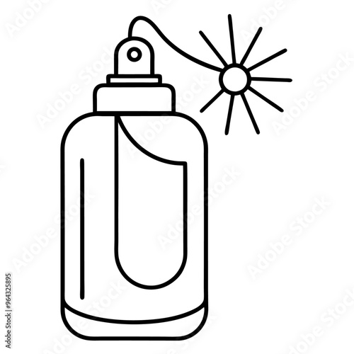 Air freshener outline coloring book page line art illustration digital drawing