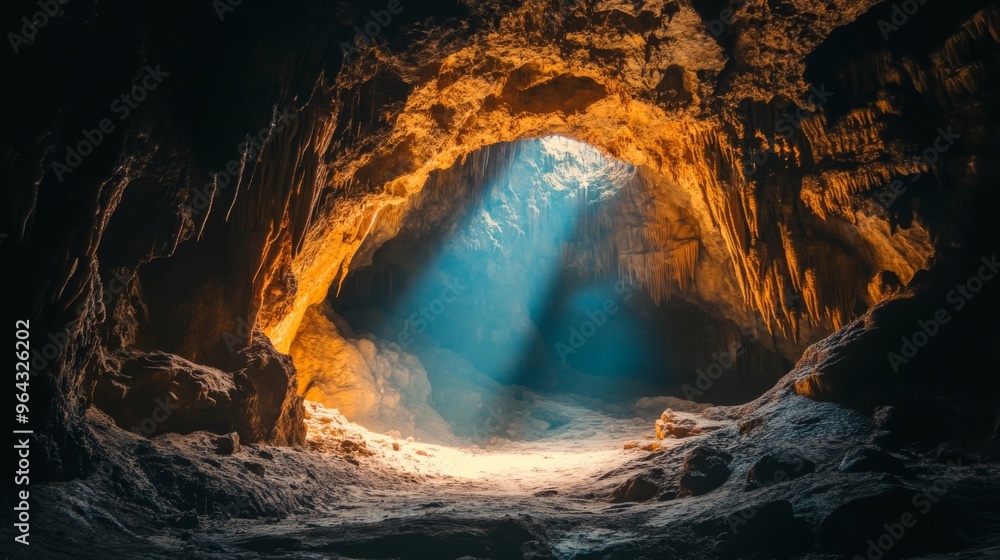 Fototapeta premium Amazing view of the cave entrance
