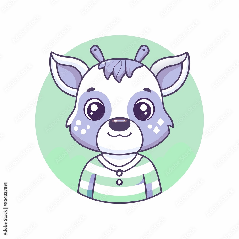 Hand drawn animal avatars element Hand drawn animal avatars element