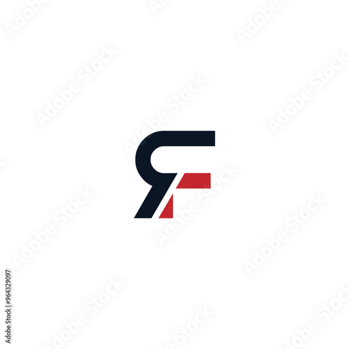 Free Download FR or RF letter logo design. Abstract outstanding professional business awesome artistic branding company different colors illustration. - GFXLoad