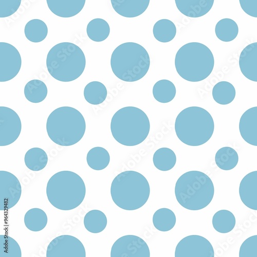 seamless background with light blue circles