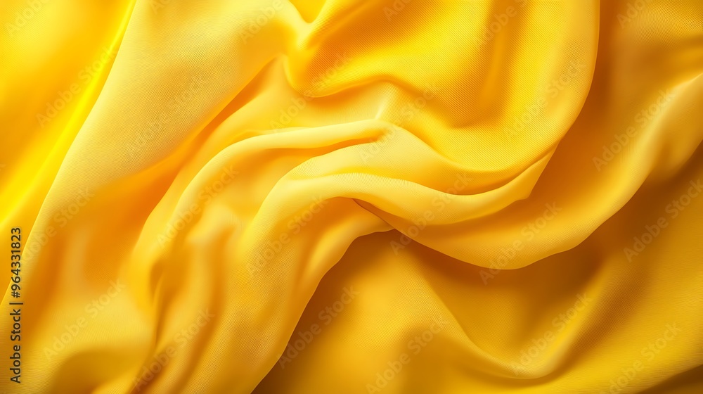 A close-up shot of a yellow fabric with a soft, rippled texture. The fabric is smooth and luxurious, with a slight sheen. The background is a blur of yellow, creating a sense of depth and dimension. A close-up shot of a yellow fabric with a soft, rippled texture. The fabric is smooth and luxurious, with a slight sheen. The background is a blur of yellow, creating a sense of depth and dimension.