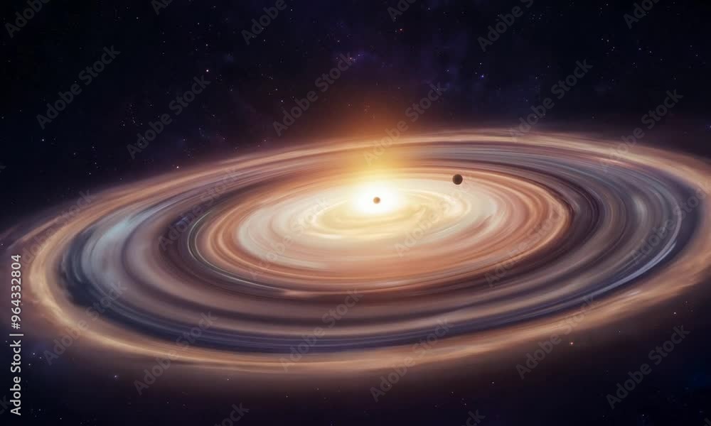 Crystal-clear droplet, reflecting the sun's rays, ripples across the liquid surface of a distant planet Crystal-clear droplet, reflecting the sun's rays, ripples across the liquid surface of a distant planet