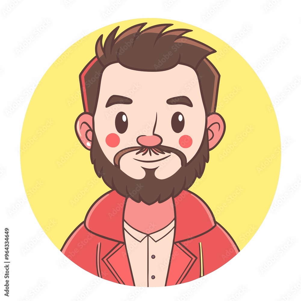 Cartoon Vector Avatar Man Cartoon Vector Avatar Man