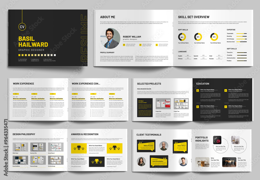 Resume Booklet Design Layout Stock - 1000 F 964335471 2RAiMmREDaraJLQdYFkJTSpuLxrHoIWF 