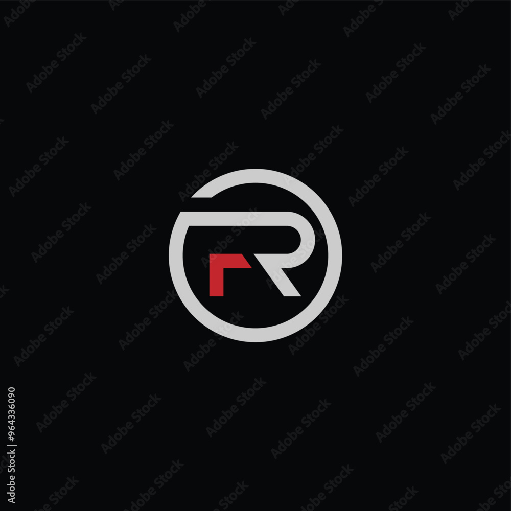 FR or RF letter logo design. Abstract outstanding professional business awesome artistic branding company different colors illustration. FR or RF letter logo design. Abstract outstanding professional business awesome artistic branding company different colors illustration.