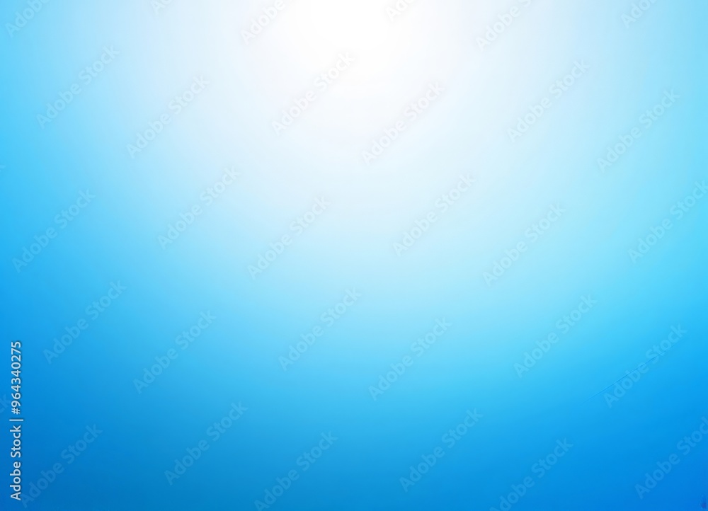 Obraz premium a gradient background transitioning from a deep blue at the top to a lighter shade at the bottom, creating a serene and calming atmosphere.