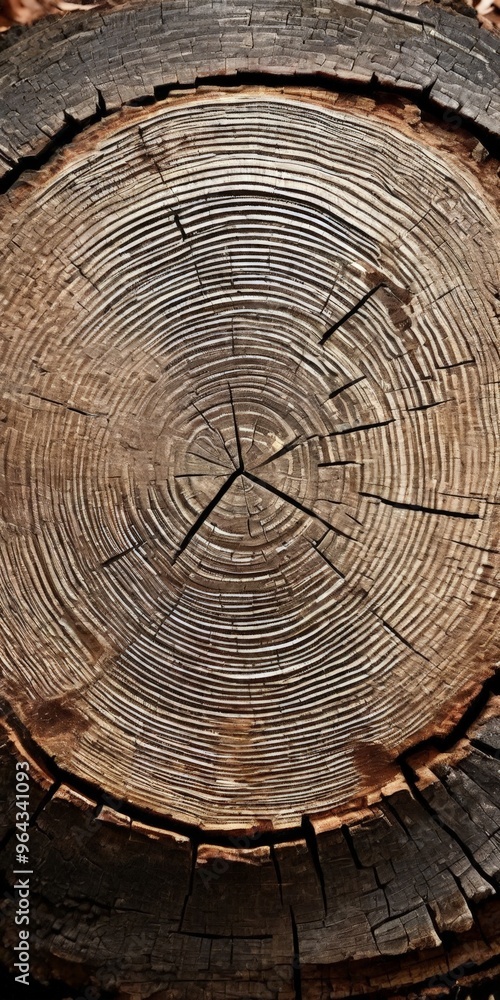 a close-up of a cross-section of a tree trunk, revealing the concentric rings of the wood and the growth rings of the tree. a close-up of a cross-section of a tree trunk, revealing the concentric rings of the wood and the growth rings of the tree.