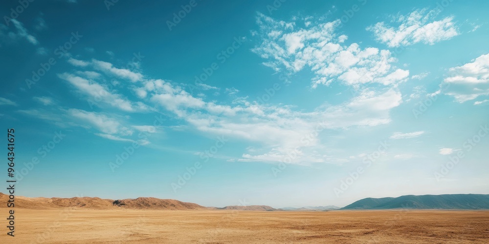 A serene desert landscape featuring clear blue skies and vast sandy terrain, evoking tranquility and natural beauty. A serene desert landscape featuring clear blue skies and vast sandy terrain, evoking tranquility and natural beauty.