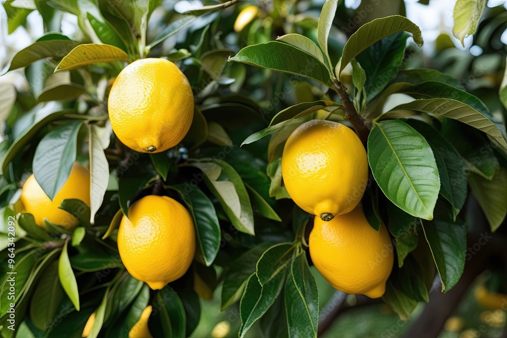 Zesty Lemons Freshly Harvested from the Tree Zesty Lemons Freshly Harvested from the Tree