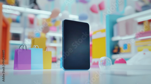 phone with colorful background