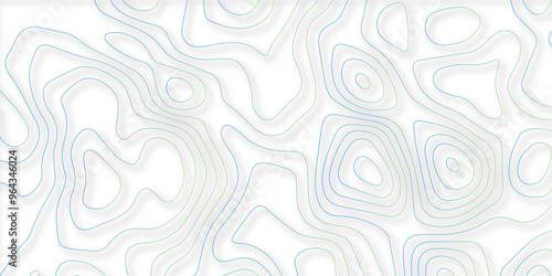 Topographic map background. geographic line map with elevation assignments. Modern White background with Gradient colors wavy pattern. Paper texture Imitation of a geographical map shades.