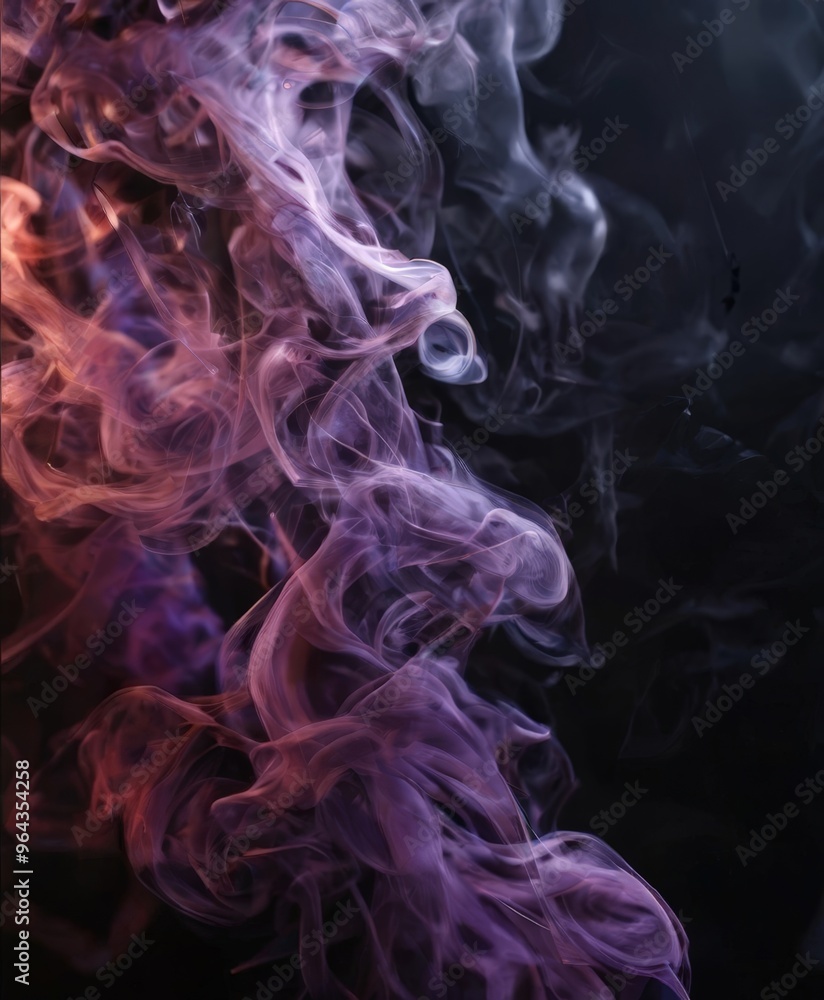 swirling smoke in shades of purple and pink, creating an abstract and ethereal visual effect against a dark background. swirling smoke in shades of purple and pink, creating an abstract and ethereal visual effect against a dark background.