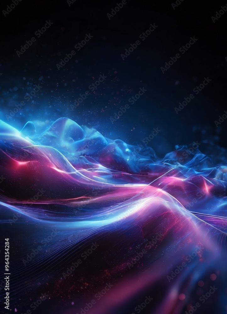 a digital artwork featuring a swirling, ethereal landscape with vibrant hues of blue, purple, and pink, creating a sense of movement and energy. a digital artwork featuring a swirling, ethereal landscape with vibrant hues of blue, purple, and pink, creating a sense of movement and energy.