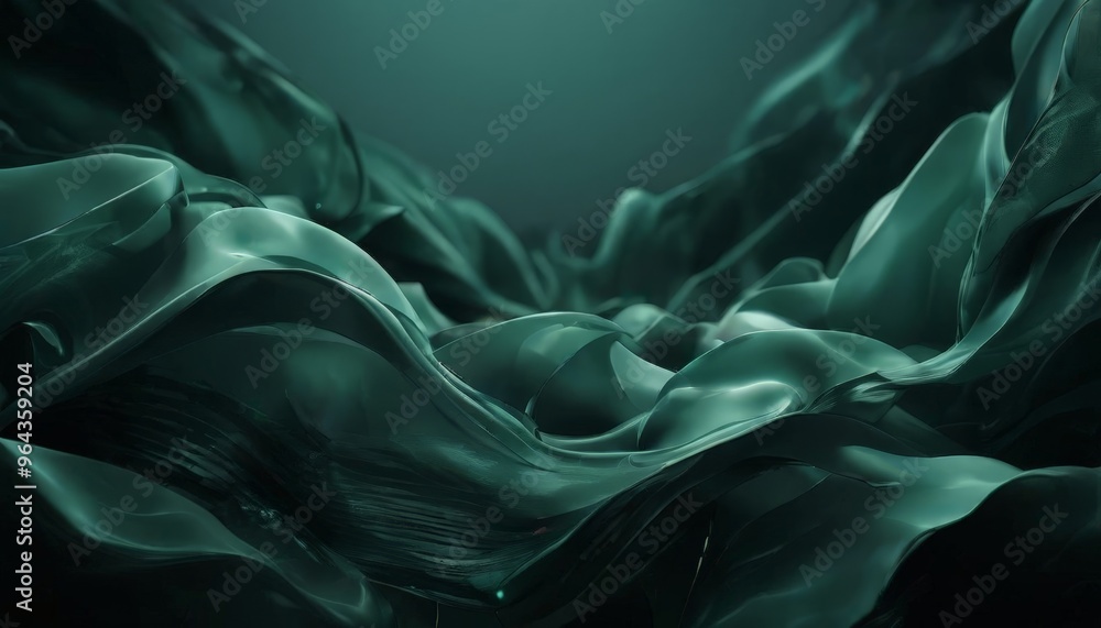 a digital art piece featuring a swirling, organic pattern of dark green, resembling the movement of water or a flowing fabric. a digital art piece featuring a swirling, organic pattern of dark green, resembling the movement of water or a flowing fabric.