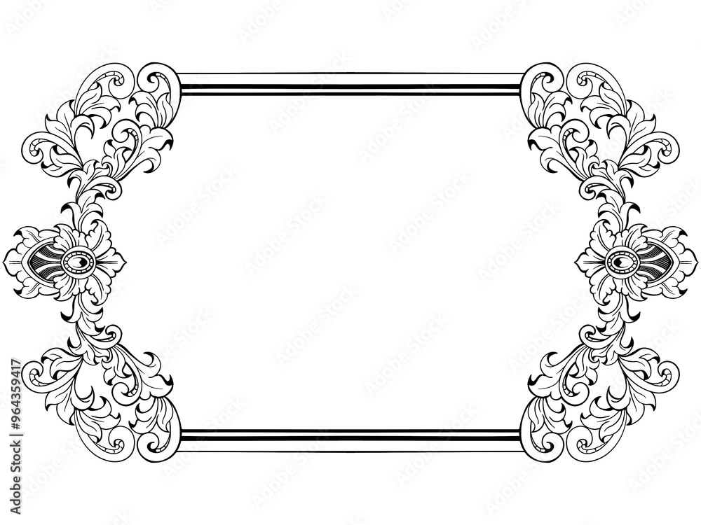classic line ornament. classic line ornament.