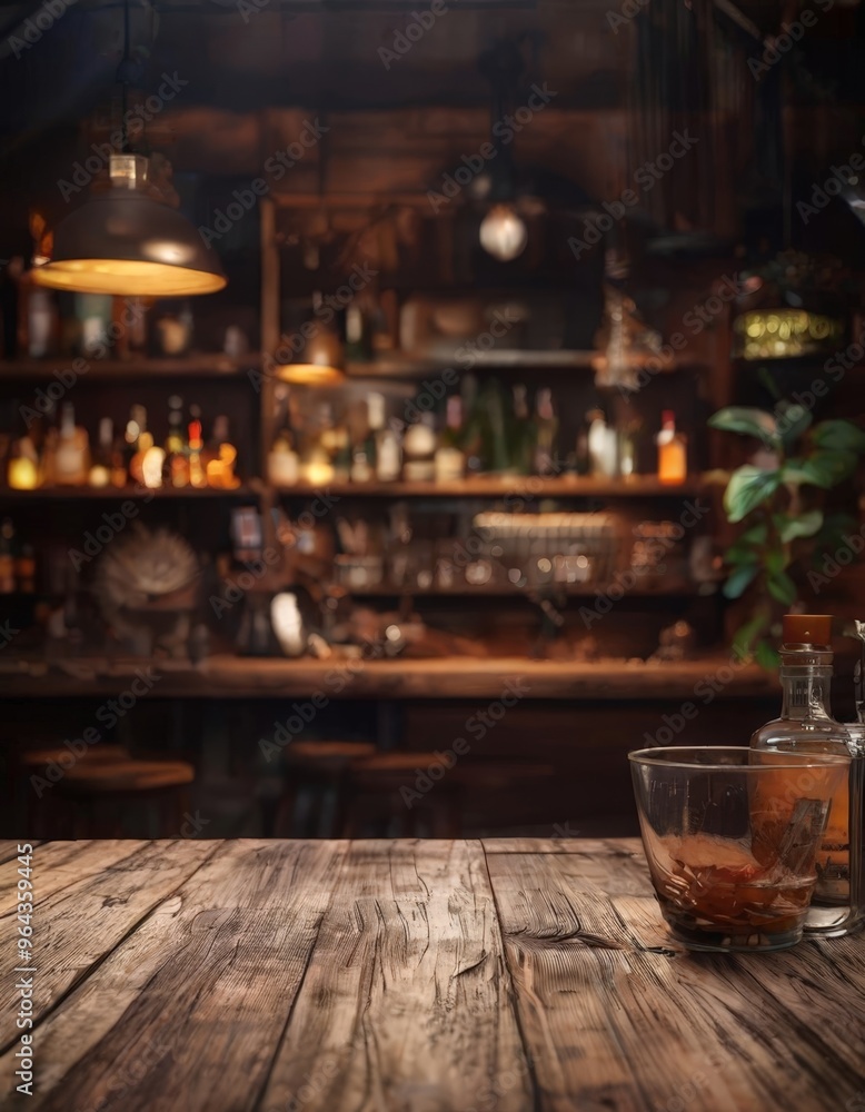 A dimly lit, rustic bar setting features a wooden table with a glass bowl containing what appears to be a cocktail, surrounded by shelves of liquor bottles and a hanging lamp. A dimly lit, rustic bar setting features a wooden table with a glass bowl containing what appears to be a cocktail, surrounded by shelves of liquor bottles and a hanging lamp.