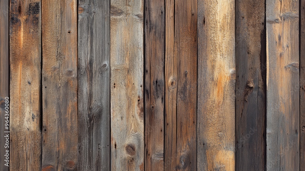 Naklejka premium Background wooden planks. Generative AI