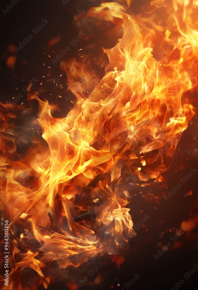 a dynamic and intense fire, with flames swirling and dancing in a fiery display. The background is dark, emphasizing the fiery spectacle. a dynamic and intense fire, with flames swirling and dancing in a fiery display. The background is dark, emphasizing the fiery spectacle.