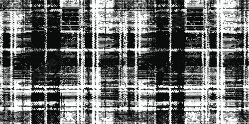 Hand drawn texture seamless pattern. Сreative monochrome vector endless background. Abstract doodle freehand graphic shapes.