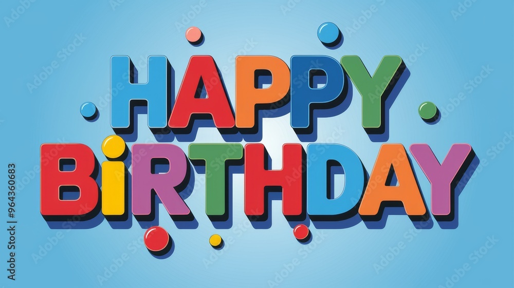 Colorful Happy Birthday Greeting Colorful Happy Birthday Greeting