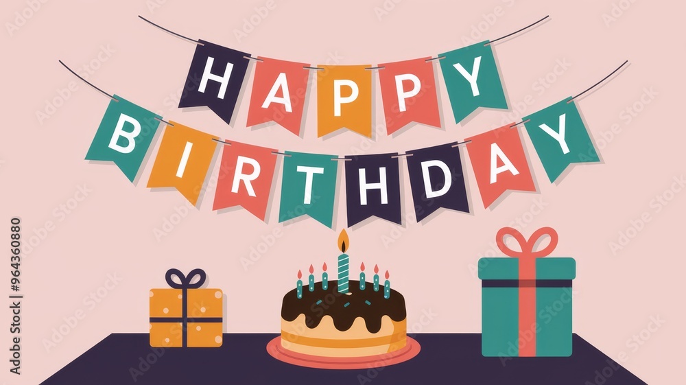 Colorful Birthday Celebration Theme Colorful Birthday Celebration Theme