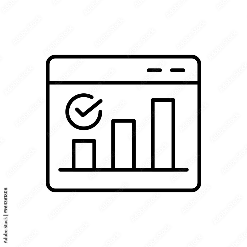 Web testing outline icons, minimalist vector illustration ,simple transparent graphic element .Isolated on white background Web testing outline icons, minimalist vector illustration ,simple transparent graphic element .Isolated on white background