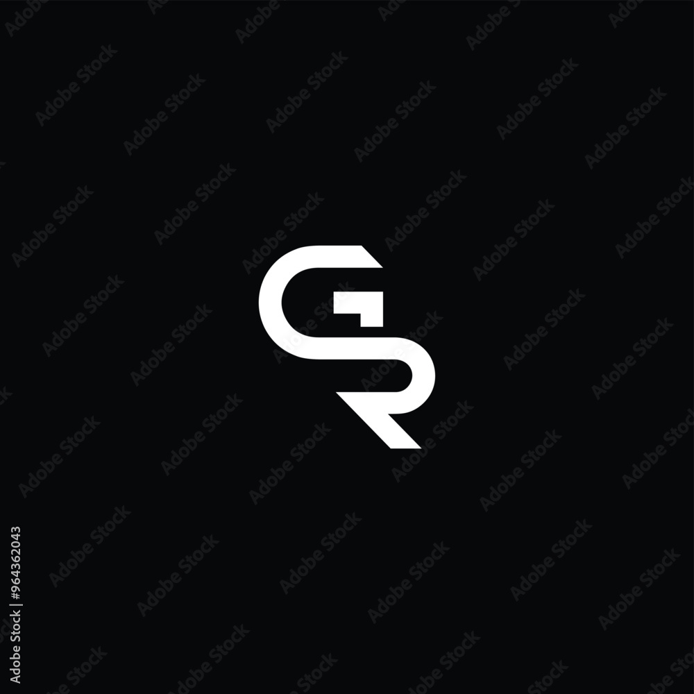 GR or RG letter logo design. Abstract outstanding professional business awesome artistic branding company different colors illustration. GR or RG letter logo design. Abstract outstanding professional business awesome artistic branding company different colors illustration.