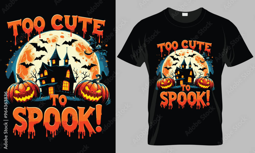 Halloween Typography Vector T-shirt Design Halloween Typography Vector T-shirt Design