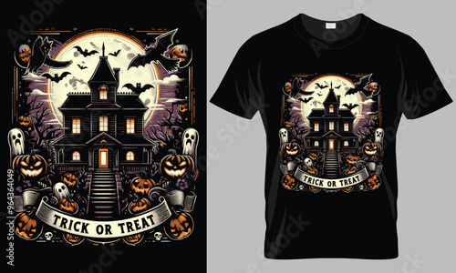 Halloween Typography Vector T-shirt Design