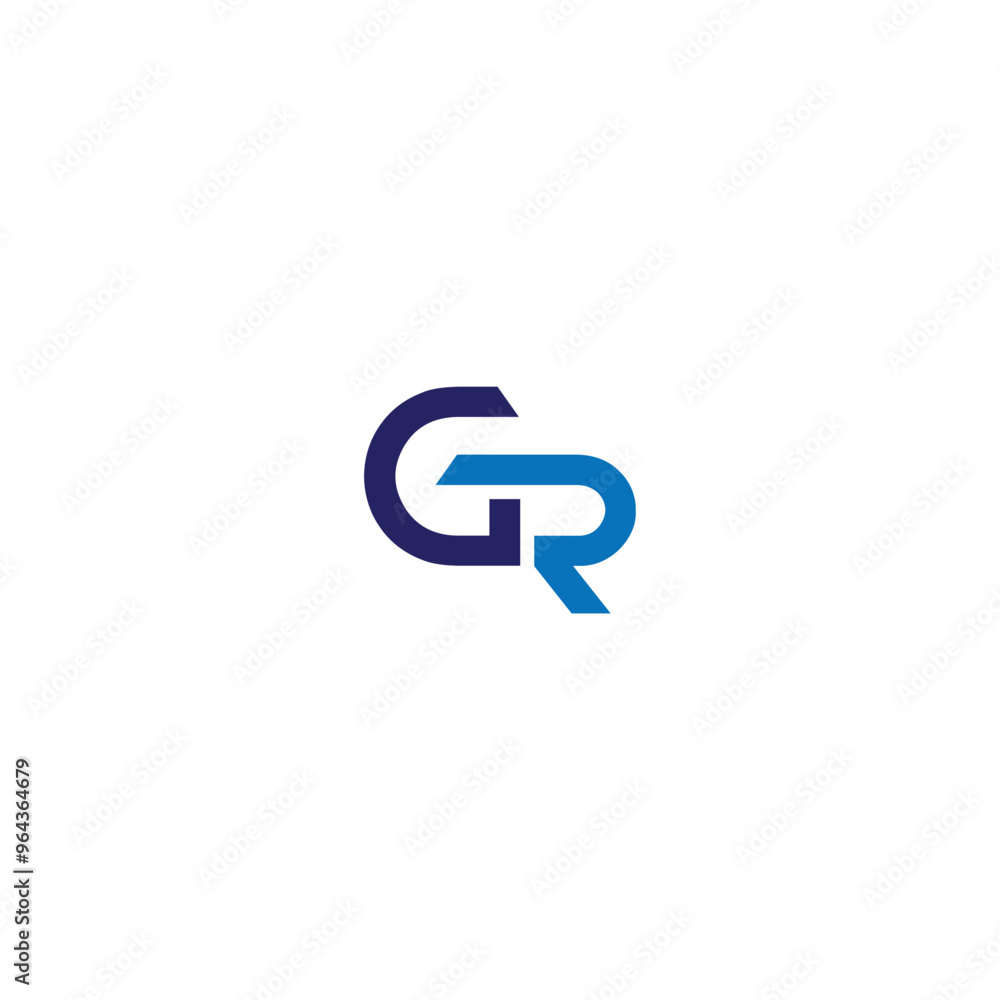 GR or RG letter logo design. Abstract outstanding professional business awesome artistic branding company different colors illustration. GR or RG letter logo design. Abstract outstanding professional business awesome artistic branding company different colors illustration.
