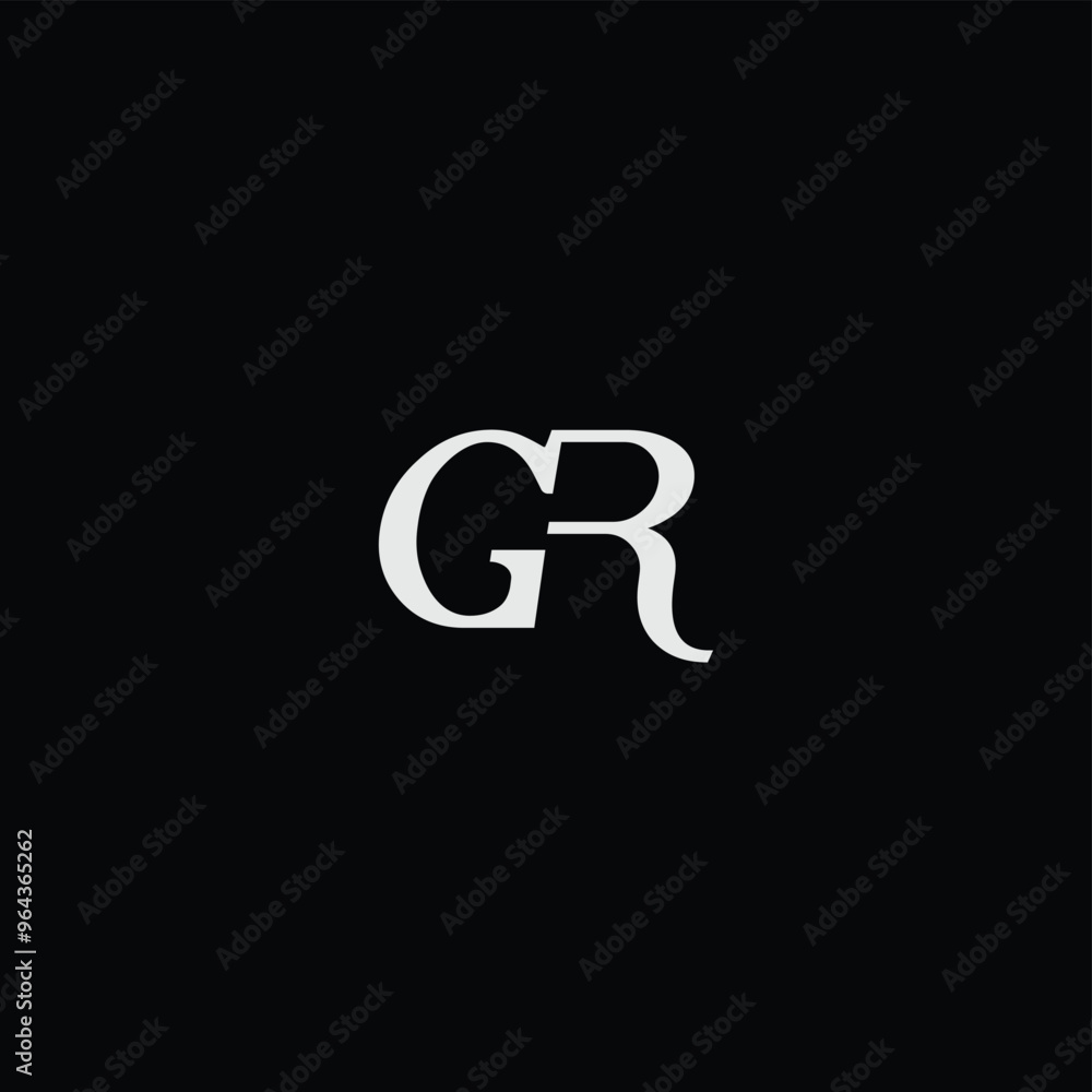 GR or RG letter logo design. Abstract outstanding professional business awesome artistic branding company different colors illustration. GR or RG letter logo design. Abstract outstanding professional business awesome artistic branding company different colors illustration.