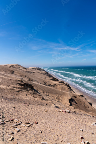 sand dunes and beach in denmark