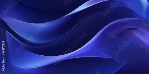 close-up view of a blue, abstract wave-like pattern, with a gradient effect transitioning from a darker shade at the top to a lighter one at the bottom.