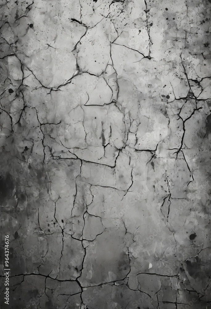 A monochromatic image of a cracked concrete wall, with visible cracks and stains, conveying a sense of age and wear. A monochromatic image of a cracked concrete wall, with visible cracks and stains, conveying a sense of age and wear.