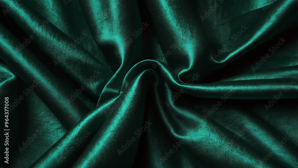 Obraz premium green silk background