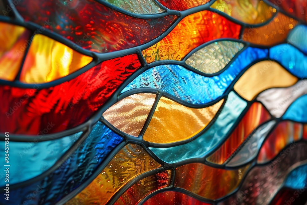 Obraz premium Illuminated Art The Allure of Stained Glass Designs