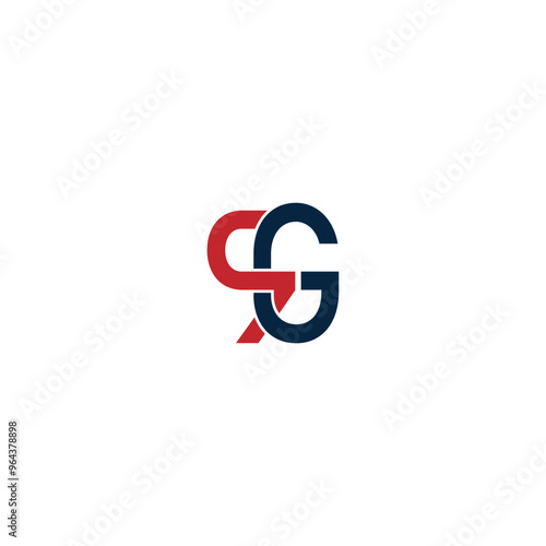 GR or RG letter logo design. Abstract outstanding professional business awesome artistic branding company different colors illustration.