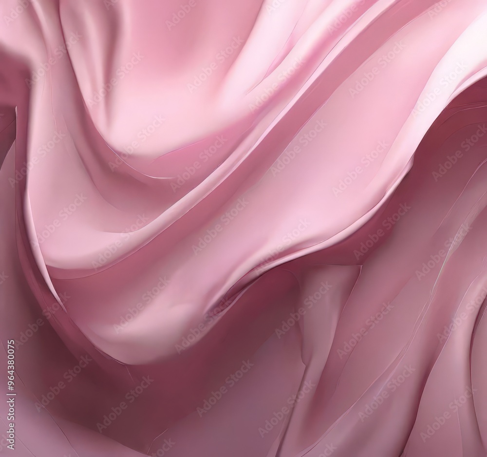 close-up view of a flowing, pink fabric with a soft, wavy texture. The fabric appears to be made of silk or satin, and the color is predominantly pink, with some subtle hints of close-up view of a flowing, pink fabric with a soft, wavy texture. The fabric appears to be made of silk or satin, and the color is predominantly pink, with some subtle hints of